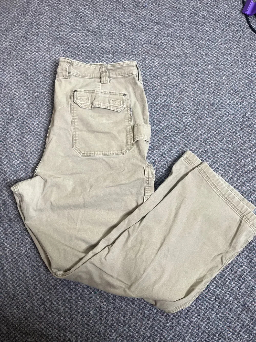 Duluth Trading Co Khaki Cargo Pant 44x34